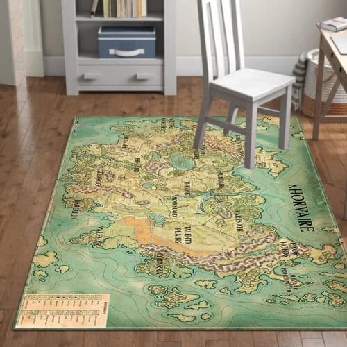 Vintage map floor mat wrold map large 3D carpet kids living room and bedroom rugs soft parlor kitchen Child home Decorative