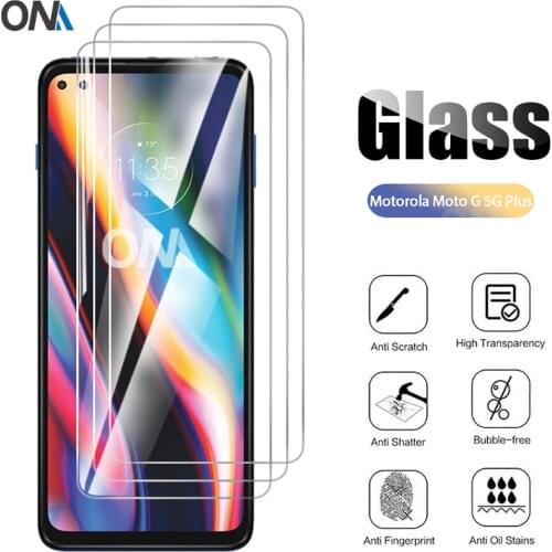 3Pcs Tempered Glass For Motorola Moto G 5G Plus Glass Screen Protector Glass for Motorola Moto G 5G Plus 6.7" Protective Film