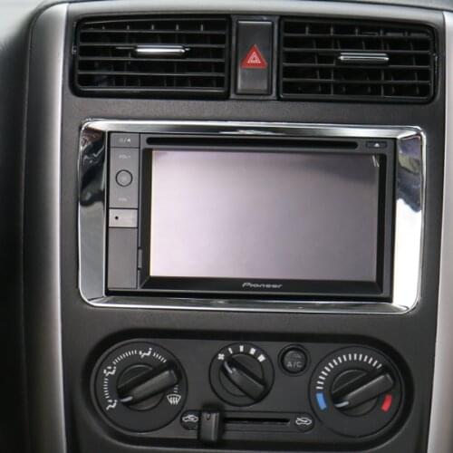 1PCS ABS Central Control Panel Navigation Frame Cover Car Sticker Suitable For Suzuki Jimny Interior Accessories Free Shipping