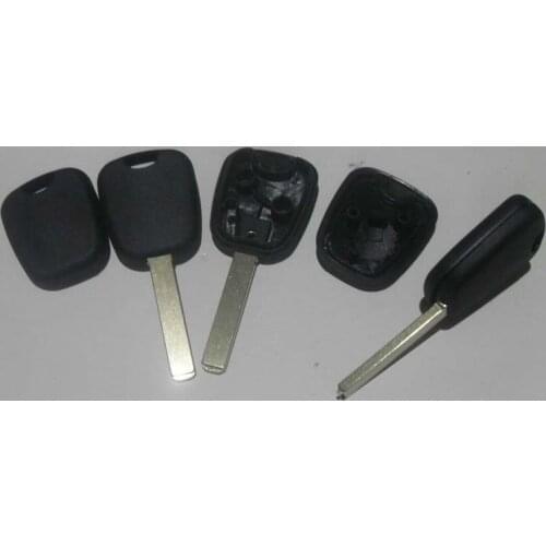 10 pcs/lot Blank Replacement Transponder Key Shell For Peugeot 307 Without Groove