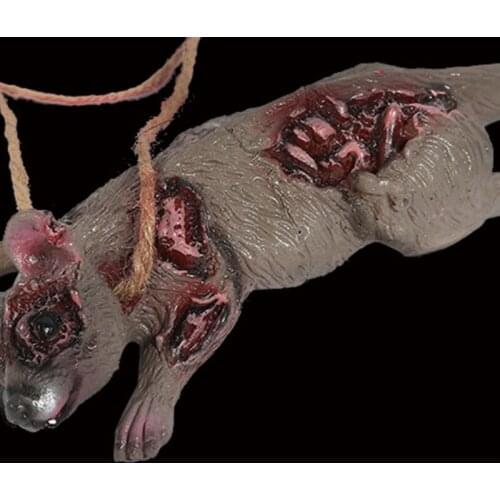 594C Halloween Props Hanging Bat Mouse Spider Pig Terror Halloween Party Decoration Haunted House Decor