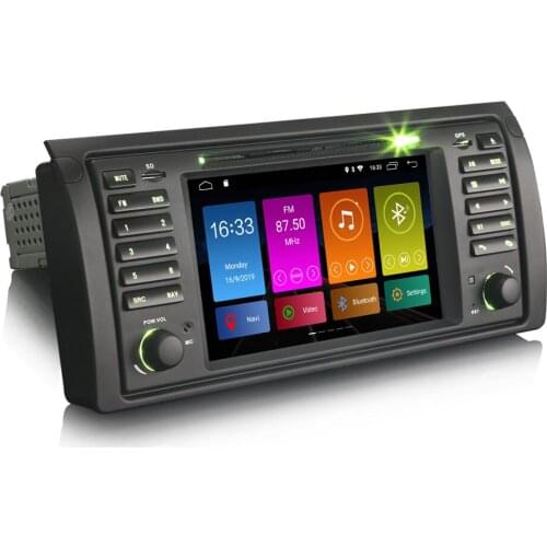 7" Android 10.0 OS Car DVD Multimedia GPS Radio for BMW X5 E53 2000-2007 E39 1995-2003 E38 1994-2001 with Built-in DSP Amplifier