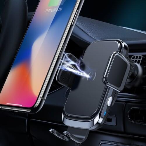 Car charger Holder with Wireless Charger Phone Mount QI Holder for iPhone 11 Pro Max X XS XR Samsung Huawei Xiaomi mobile Phone