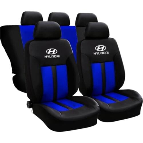 For Hyundai Accent era getz accord With Hyundai Logo Front Rear Car Seat Cover black blue gray red car seat covers