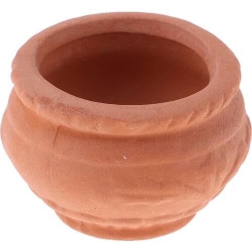 1:12 Scale Flower Pots Miniatures Dollhouse Garden Decoration Accs