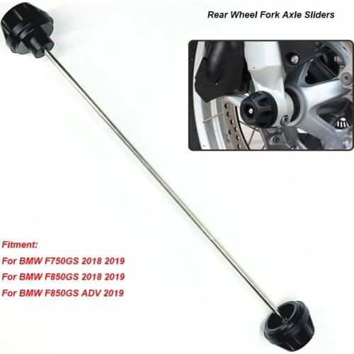 For BMW F750GS F 750GS F850GS F 850GS ADV 2018 2019 Motorcycle Rear Axle Fork Crash Sliders Wheel Protector Falling Protection