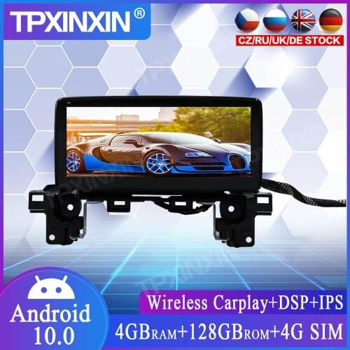 For Mazda CX-5 Touch Screen 4+128G Android 10.0 GPS IPS Car Multimedia Tesla Player Headunit Audio Radio Navigtion Tape Recorder
