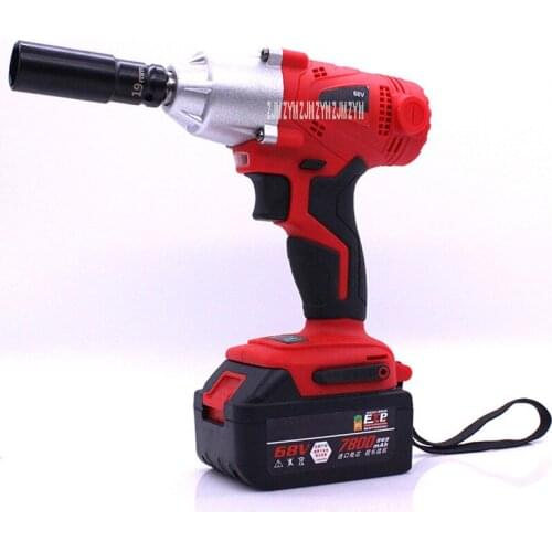 VT501 Electric Power Wrench Brushless Motor Air Impact Wrench Portable Electric Charging Spanner 7800mA/15000mA 100W 110-240V