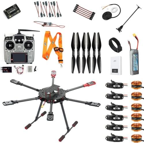 JMT DIY Saker675 675mm 6-axle Folding Aircraft w/ APM2.8 Flight Control 700KV Motor 11.1V 4400MAH 30C 3S1P xt60 Lipo Battery