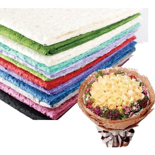 Craft Paper Floral Wrapping Paper 80X52CM Flower Wedding Decoration Festive Party Supplies Flowers Bouquet Packaging Materials