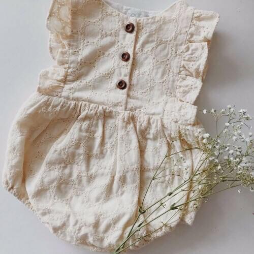 Summer Toddler Baby Kids Girls Casual Sleeveless Lace Bodysuits Jumpsuit Baby Bodysuit Girls Clothes Cute