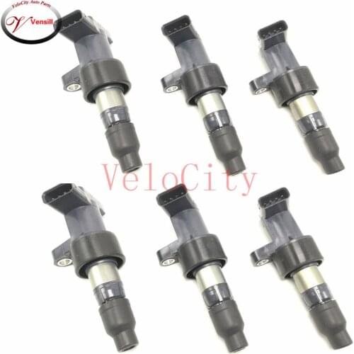 Set of 6 PCS Ignition Coil 1X43-12029-AB 099700-0620 Fits 2002-2008 Jaguar X-Type 2.5L 3.0L