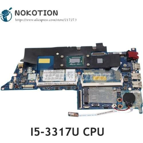 NOKOTION 686087-001 686087-002 693229-001 For HP Envy4 Envy6 Laptop Motherboard QAUE30 LA-8662P SR0N8 i5-3317U CPU DDR3