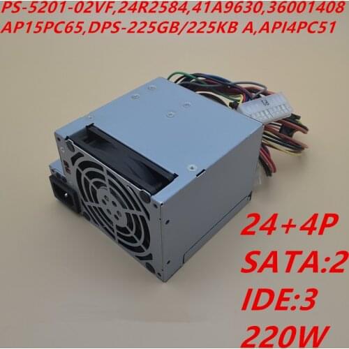 New PSU For Dell S51 9645 A52 220W Power Supply PS-5201-02VF 24R2584 41A9630 HP-A2258F3T AP15PC65 DPS-225GB/225KB A API4PC51