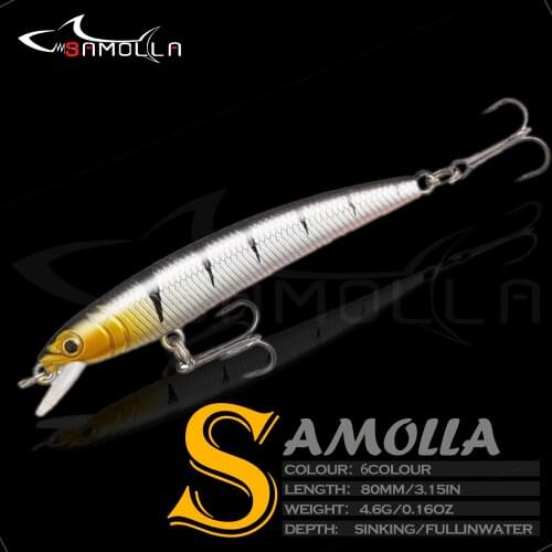 Fishing Goods Baits Weights 4.6g Sinking Long-distance Casting Mino Hard Metal Bait Perch Cocked Mouth Mandarin Fish Bionic Lure