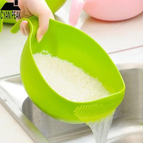 Silicone Colander Drain Basket With Handle Kitchen Retractable Colander Vegetable Washing Basket Strainer Filter Basket Tool