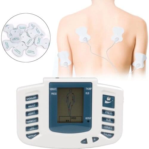 Tens Pulse EMS Acupuncture Massager Electro Stimulation Electric Muscle Stimulator Electrostimulator Physiotherapy Machine 16pad