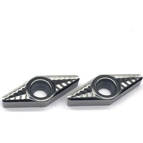 VCGT110308 AK H01 10pcs Aluminum cutter blade Insert Cutting Tool turning tool CNC Tools AL +TIN Alloy wood