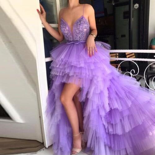 Lilac Evening Dresses robe de soiree longue Arabian Evening Dress Bead Backless Floor Length vestido de festa longo abendkleider
