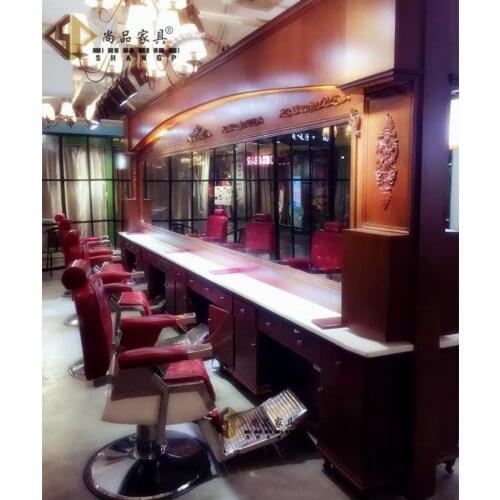 High-end vintage haircut chair. Hair big chairs can be put down hairdressing chair beauty-care big chair