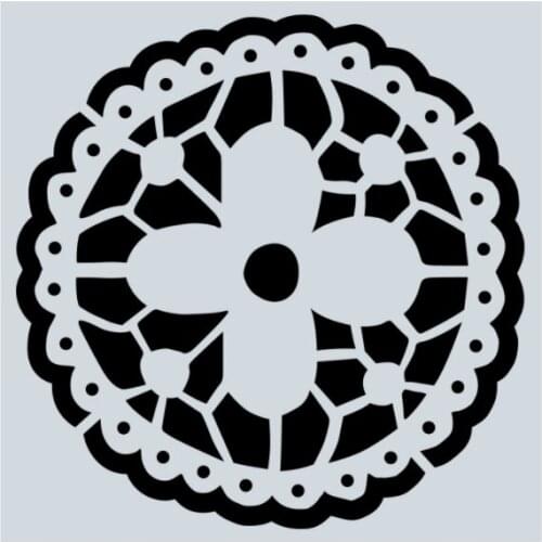 15*15 DIY Craft Layering Mandala Stencils For Wall Painting Scrapbooking Album Decorative Paper Cards spray painting tools