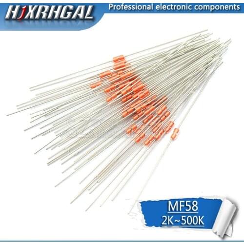 20pcs Thermal Resistor NTC MF58 3950 5% B 2K 5K 10K 20K 50K 100K 200K 500K ohm hjxrhgal