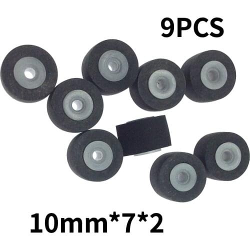 9pcs 10mm*7*2 vintage retractor press belt pulley deck audio pressure recorder cassette deck pinch roller tape Card Seat Stereo