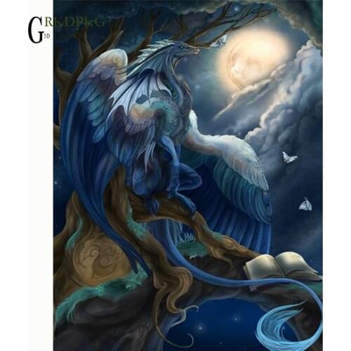 5d diy diamond painting Cartoon dragon accessories pictures of rhinestones Full square diamond painting Wedding decoration drill