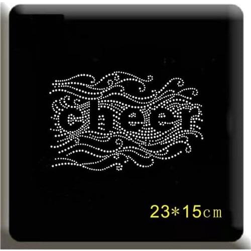 Big flower decor iron on stickers patches hot fix rhinestone transfer motifs iron on rhinestone transfer sticker for shirt
