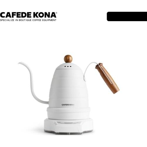 CAFEDE KONA Electric Coffee Pot Household Coffee Hand Punching Pot Stainless Steel With Heat Preservation Timing 0.7L
