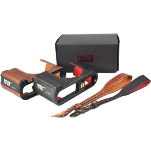 Handmade Genuine Leather Camera case Video Half Bag Camera Bodysuit For Leica Q2 Camera Bag