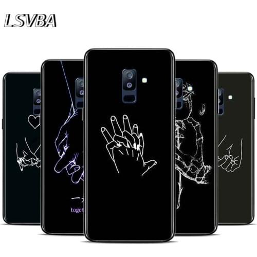 Minimalist Line Couple hand For Samsung Galaxy A9 A8S A8 A7 A6S A6 A5 A3 A750 Plus 2018 2017 2016 Star Phone Case