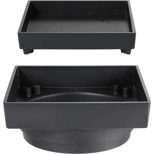 Black Copper Floor Drain Large-Flow Deodorizing And Insect Proof Bathroom Balcony Universal Floor Drain 115X115mm