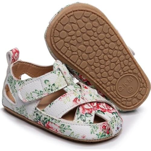 TELOTUNY sandals Baby Soft-soled Non-slip summer Sandals Toddlers Color White Cloud Princess Sandals Soft Crib Walkers Shoes