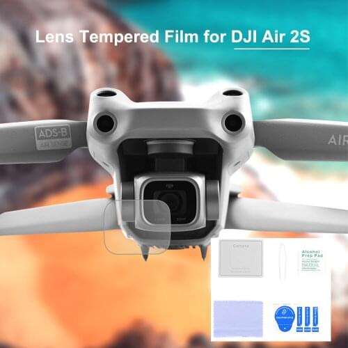 For DJI Air 2S Drone Camera Lens Tempered Film Protector Anti-Scratch Tempered Glass Film Protective Kits for AIR 2S Accessory