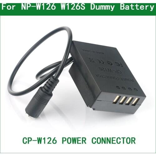 CP-W126 DC Coupler Power Connector NP-W126 W126S Dummy Battery for Fujifilm X-Pro2 X-Pro3 X-T1 X-T2 X-T3 X-T10 X-T20 X-T30