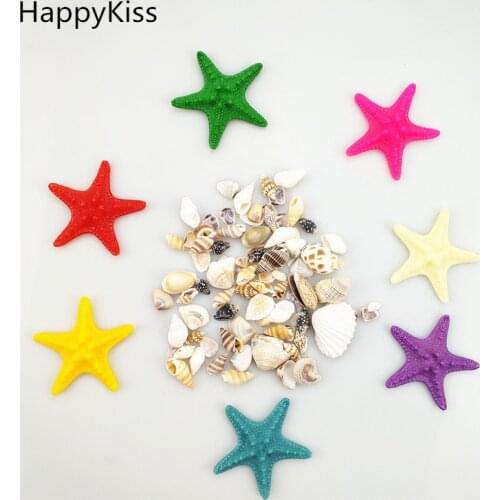 Sea star Mediterranean style DIY Vintage Fashion Beach Mixed Seashells Mix Sea Natural Shells Shell Craft Aquarium Decoration