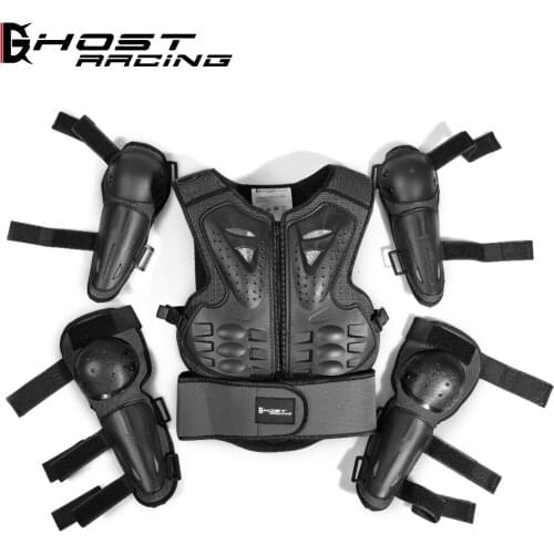 Motorcycle protective gear children knee pads racing elbow riding body protectors Sports Safety Back Support 3 colors