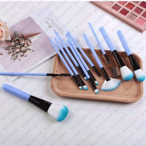 Eyeshadow Brush Set 2020 New 12 Makeup Brush Bucket Brush Blush Brush Anodized Aluminum Tube Makeup Brush Set Beauty Tools