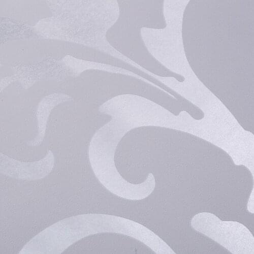 LBER Nordic 3D Three-Dimensional Relief Non-Woven Wallpaper Gray Bedroom Living Room Damascus Background Wall Paper