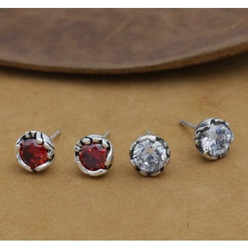 NEW! Vintage 925 Silver Earrings Thai Silver Women Earrings Real Silver Earrings Jewelry Gift