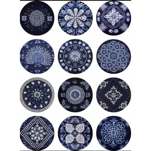 50PCS Charm Vintage Pattern Snap Button Charms Time Gem Jewelry For 18MM DIY Button Snap Bracelet Necklace