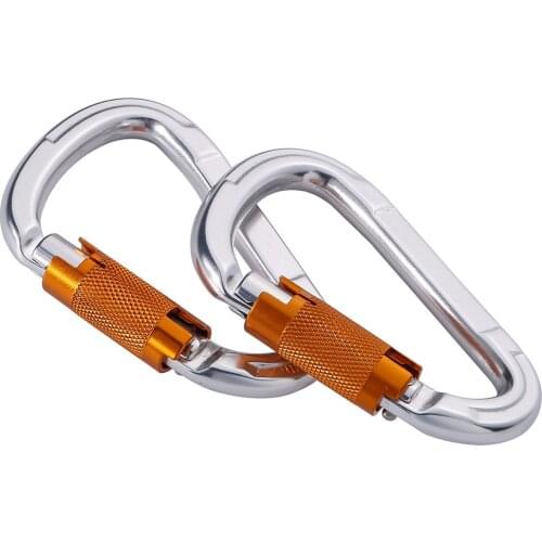 Aluminum-magnesium alloy yoga hammock buckle main lock aviation aluminum carabiner rock climbing main lock outdoor hook