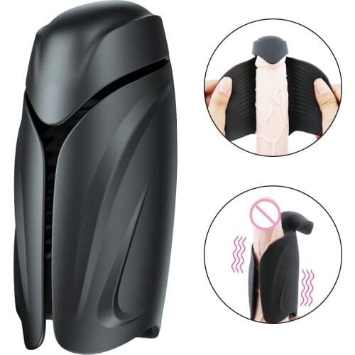 Sex Toys for Men Penis Trainer Glans Vibrator Penis Sleeve Enhancement Delay Lasting Glans Trainer Erection Male Masturbation