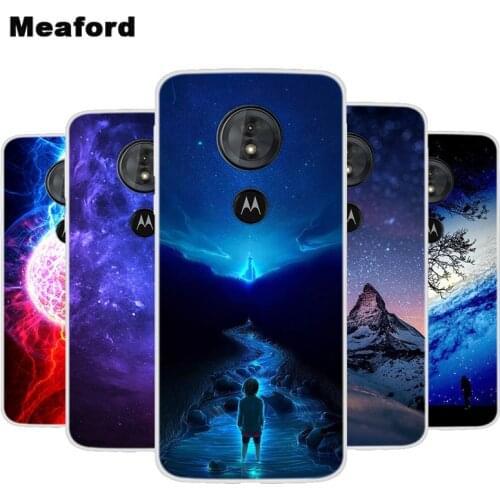 Silicone Case For Motorola Moto E5 G6 Play Soft Phone Case Space Print Coque For Moto G6 E5 Play E 5 G 6 Clear bumper Cover