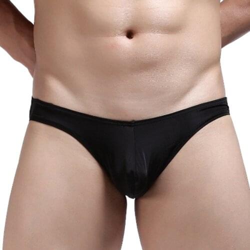 New Fashion Men Ice Silk Underwear Men Briefs Seamless One-piece Breathable Thin Panties Men Bikini Slips Homme Shorts