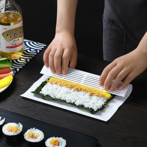 Japan Import Sushi Roller Mats Washable Reusable Sushi Roll Mold Mat DIY Japanese Food Rolling Rice Rolling Maker Cake Roll Pad