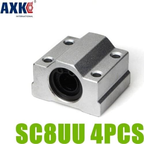 2018 Direct Selling Thrust Bearing Rodamientos Axk Free Shipping 4pcs Sc8uu Scs8uu 8mm Linear Ball Bearing Block Cnc Router