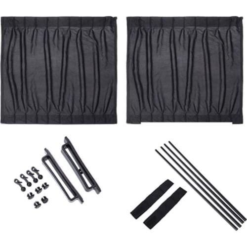 Car Side Window Curtain Car Window Shield Sliding Mesh Sun Shades Uv Protection Auto Rear Windshield Sun Block