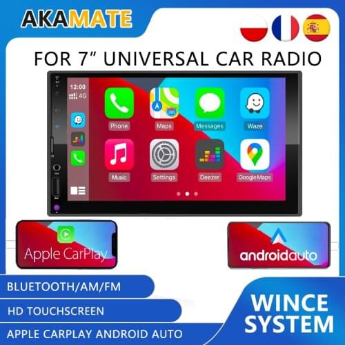 7'' Car Radio Apple Carplay Android Auto Car Radio Mirrorlink Bluetooth FM/AM HD Radio Carplay For Universal 2 Din Car Stereo